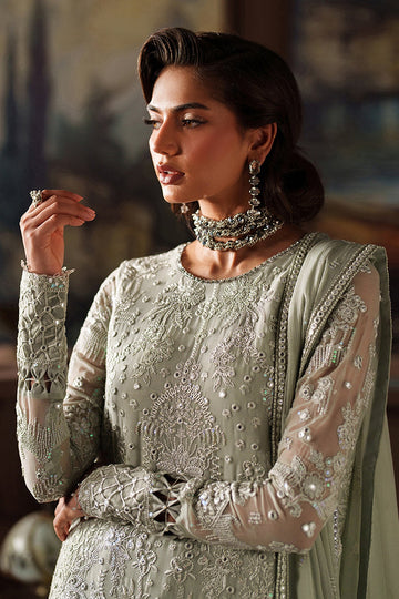 ZARIF | PREMIUM CHIFFON | ZRF-PRC-02 ETHEL | LONG SHIRT WITH SHARARA