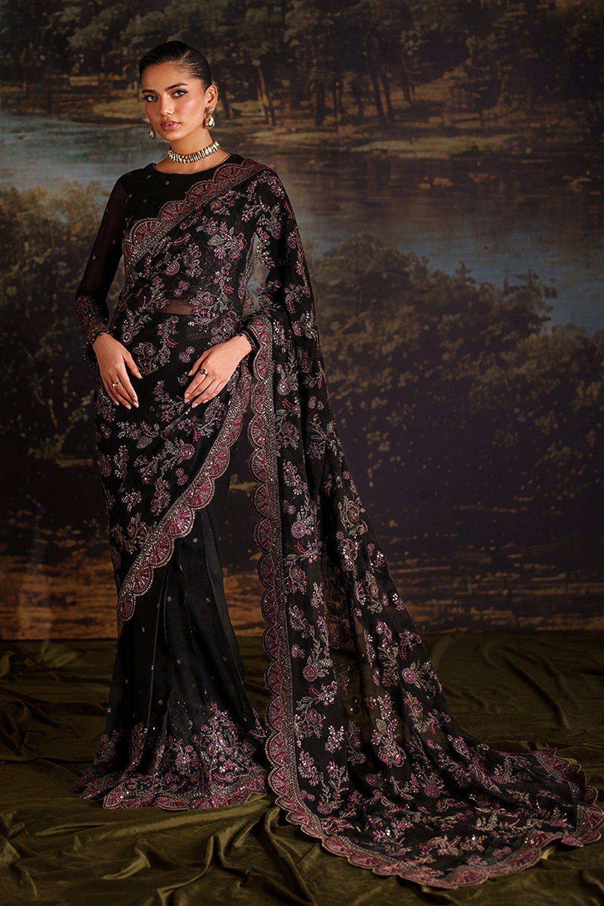 ZARIF | PREMIUM CHIFFON | ZRF-PRC-04 VICTORIA | SAREE