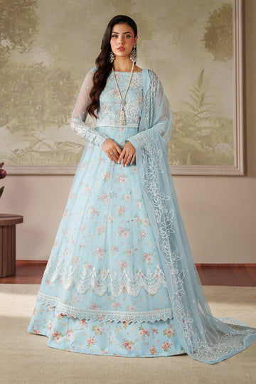 ZARIF | ZANEERA PRINTED & EMBROIDERED FORMALS | ZRF-ZPE-02 AROOSH | FROCK WITH LEHNGA
