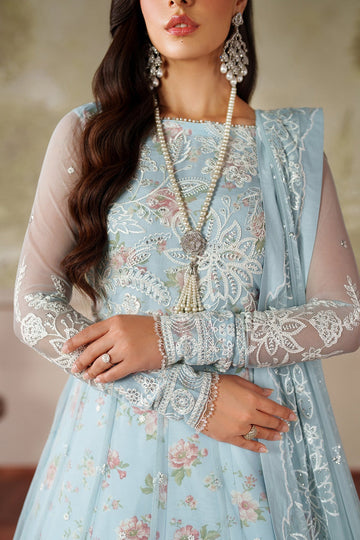 ZARIF | ZANEERA PRINTED & EMBROIDERED FORMALS | ZRF-ZPE-02 AROOSH | FROCK WITH LEHNGA
