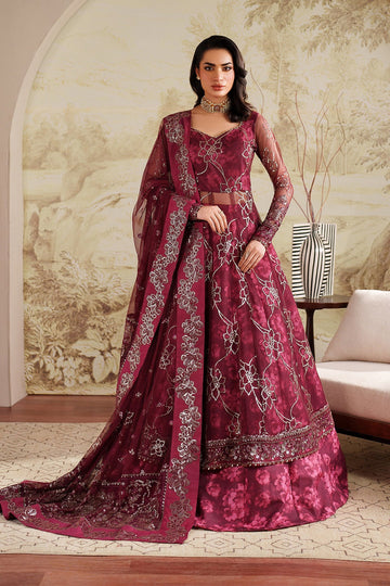 ZARIF | ZANEERA PRINTED & EMBROIDERED FORMALS | ZRF-ZPE-07 FALEK | FROCK WITH LEHNGA