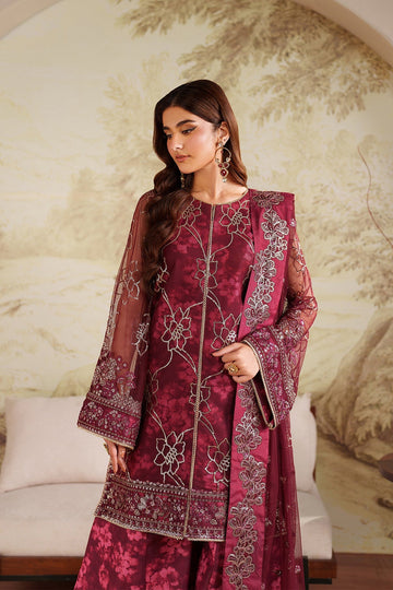 ZARIF | ZANEERA PRINTED & EMBROIDERED FORMALS | ZRF-ZPE-07 FALEK | SHORT SHIRT WITH SHARARA