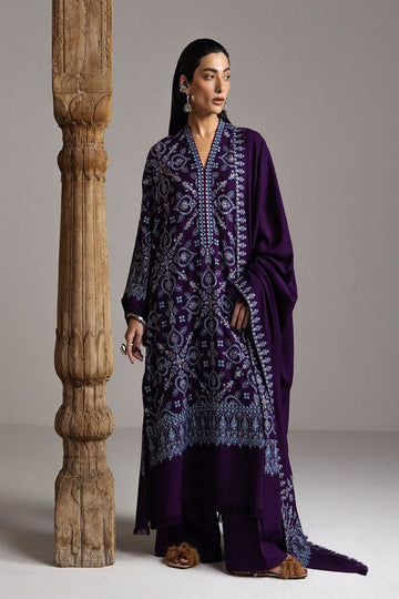 ZARA SHAHJAHAN | WINTER SARAAB | BANAFSHA-D10