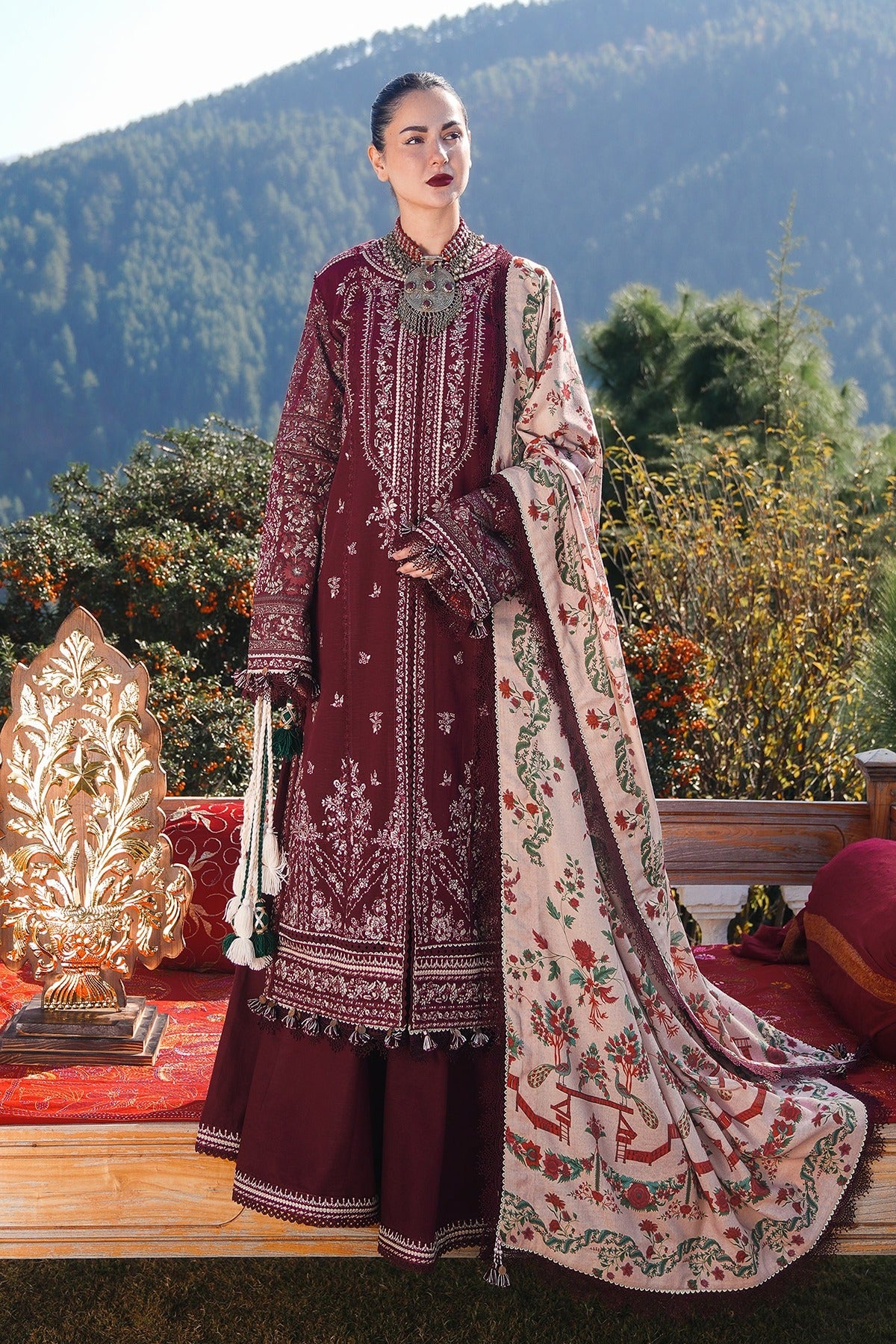 HUSSAIN REHAR | WINTER SHAWL'24 | ZARAN