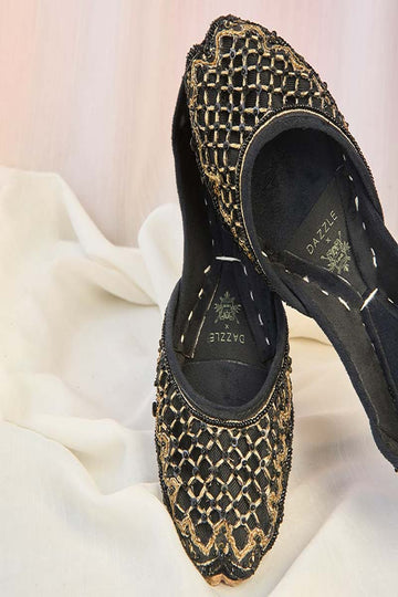 DAZZLE | KHUSSA SHOES | ZARBEEN (BLACK)