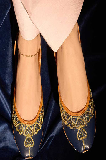 DAZZLE | KHUSSA SHOES | ZULEHA (BLUE)