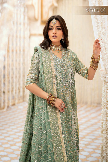 AIK | WEDDING FESTIVE '24 VOL. 1 - LOOK 05 | STYLE 01 | ANGRAKHA WITH GHARARA