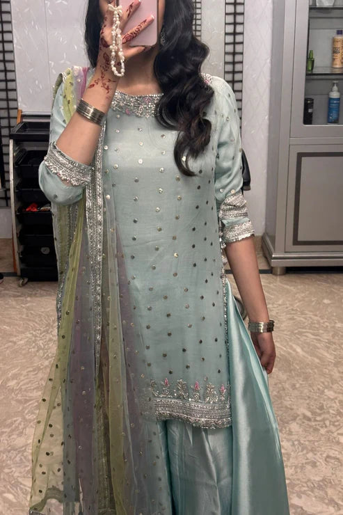 HAFSAH|SANA - ORGANZA ENSEMBLE  - AVAILABLE IN ALL COLORS