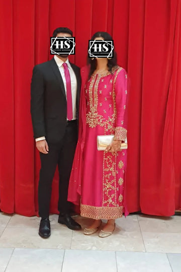 HAFSAH|SANA - INDIAN SILK ENSEMBLE  - AVAILABLE IN ALL COLORS