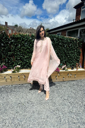 AMINAH BADAR | SOFT PINK OUTFIT